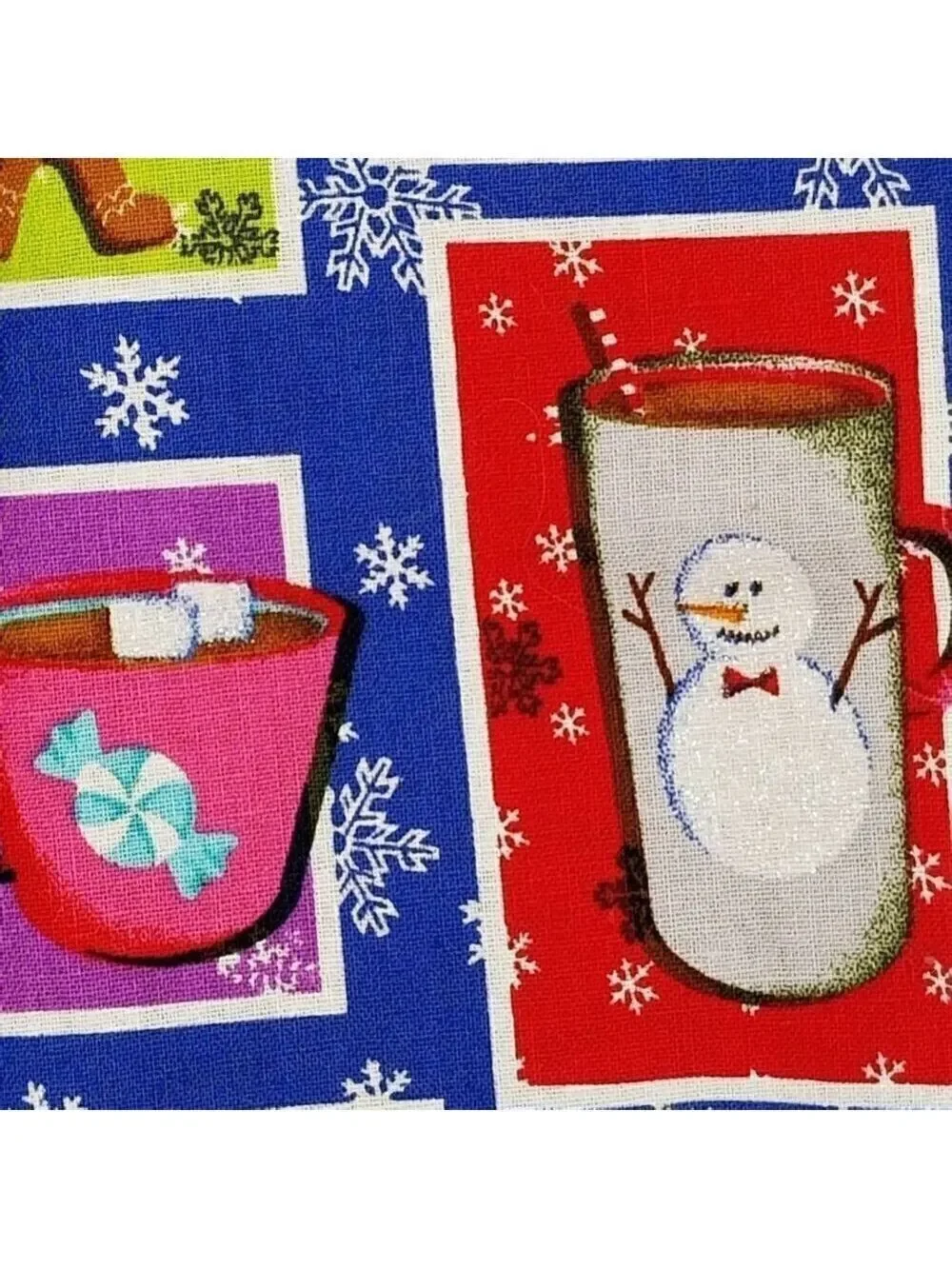 Snowman Gingerbread Scrub Top - Picture 3 of 13